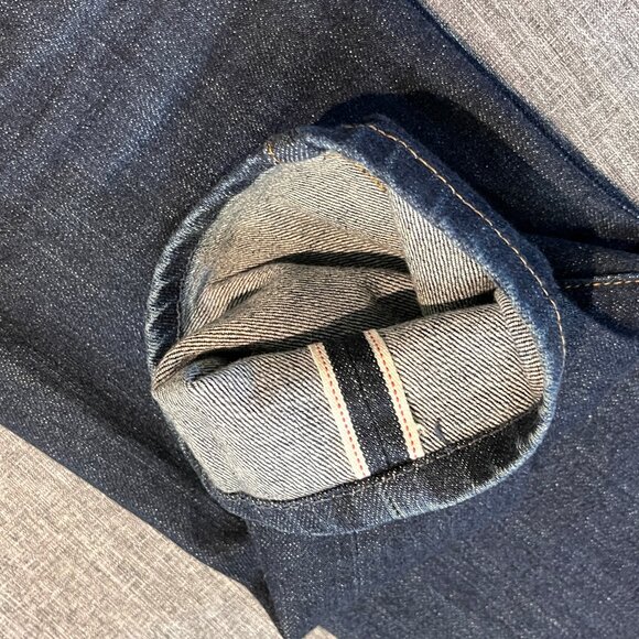 Baldwin Henley Selvedge Button Fly Slim Straight Jeans - Men's Size 31*27 - Picture 10 of 11